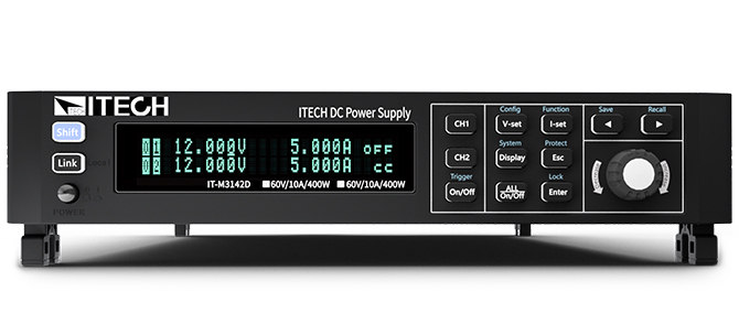ITECH艾德克斯IT-M3100D系列双通道可编程直流电源200~400W/ch